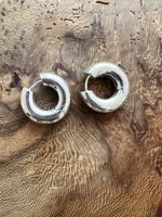 Fafe BOLD HOOPS CLASSIC SILBER – Creolen – Ohrringe – kaum g