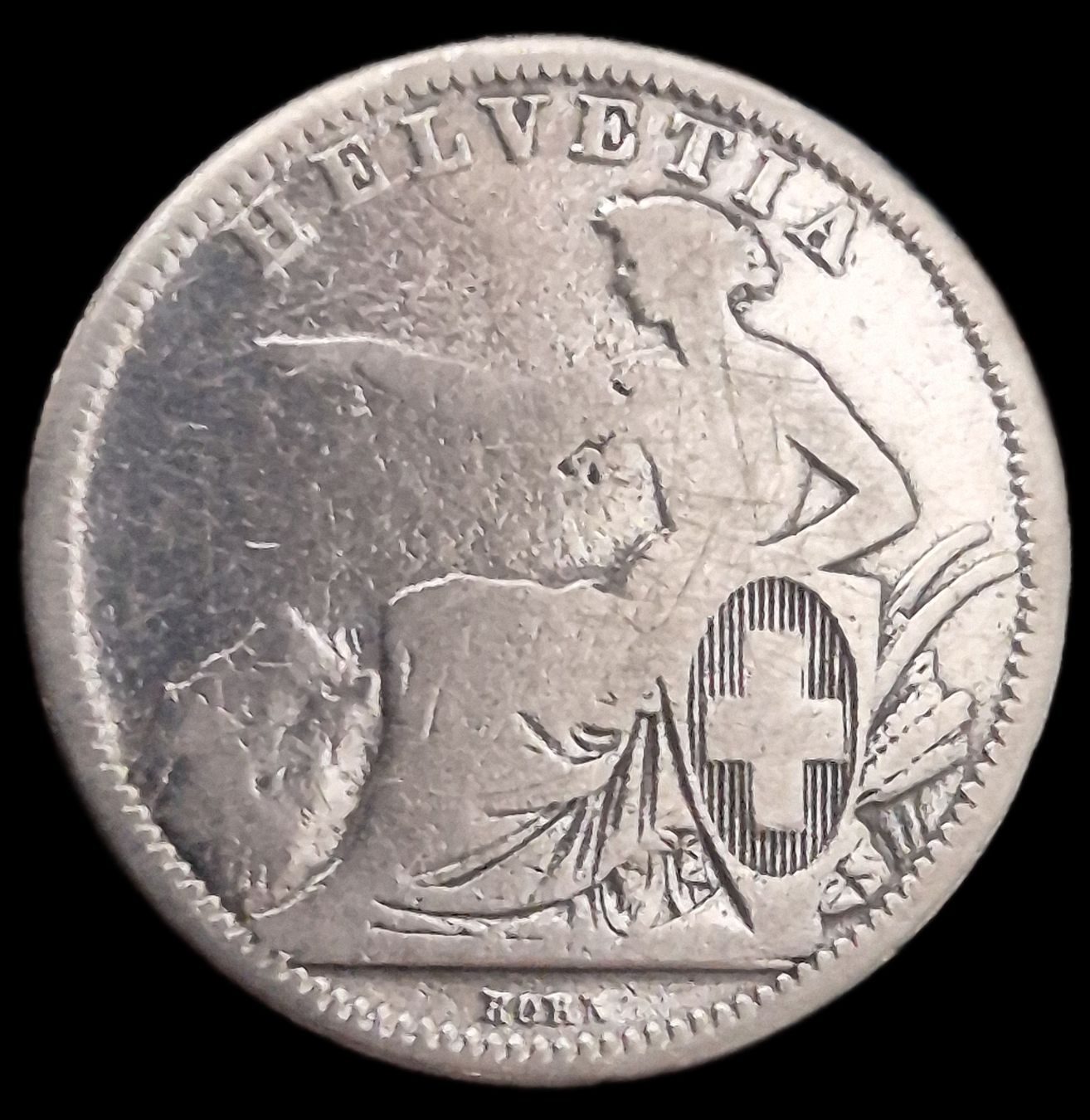 Tutti le monete: Top Silber 1 Franken 1861 Schweiz – Usato da Grenchen venduto da Grenchen_Coins 1