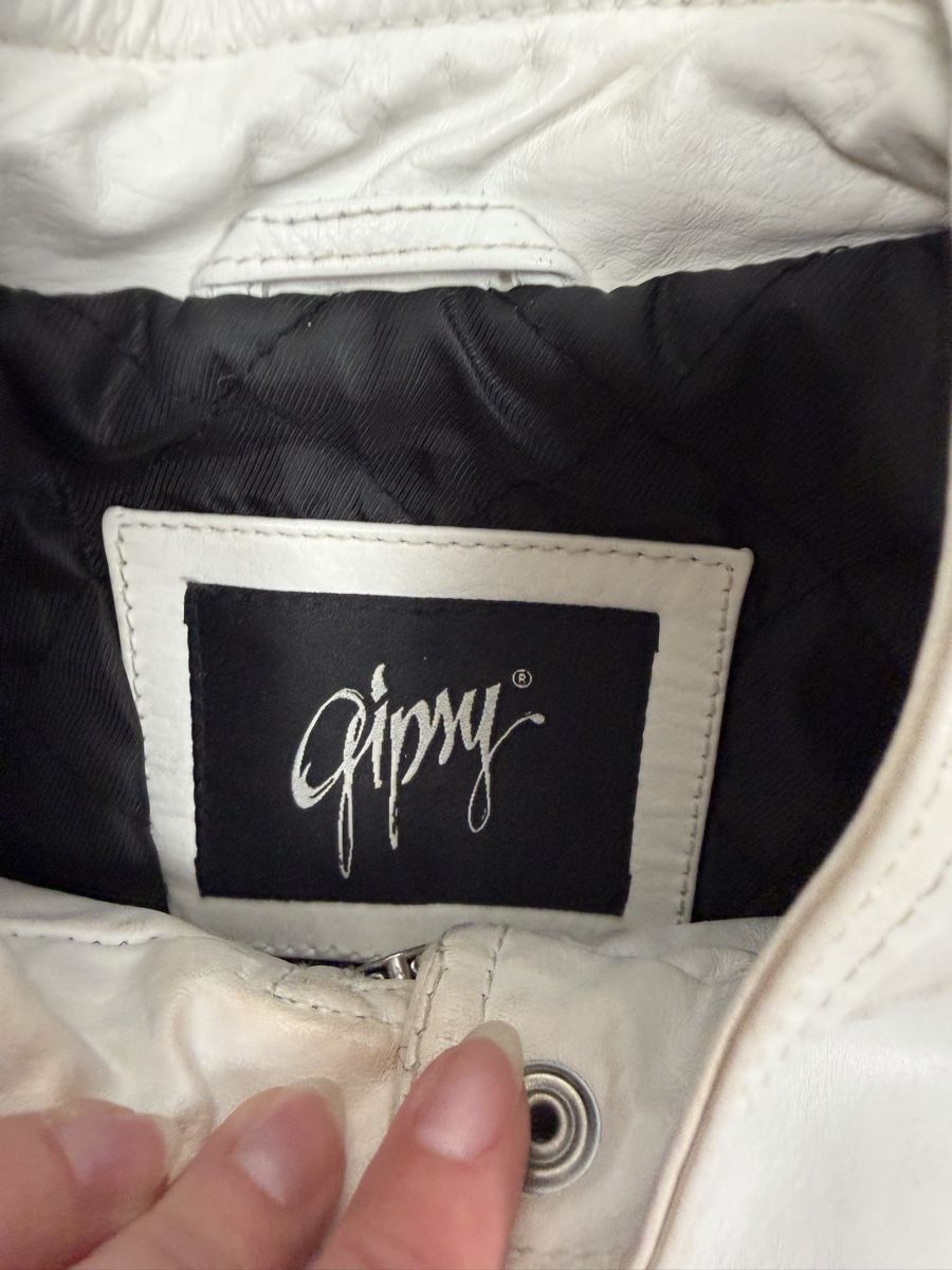 Giacche: Ladies Leather Jacket, Cream – Usato da Knonau venduto da Grapesvintage 6