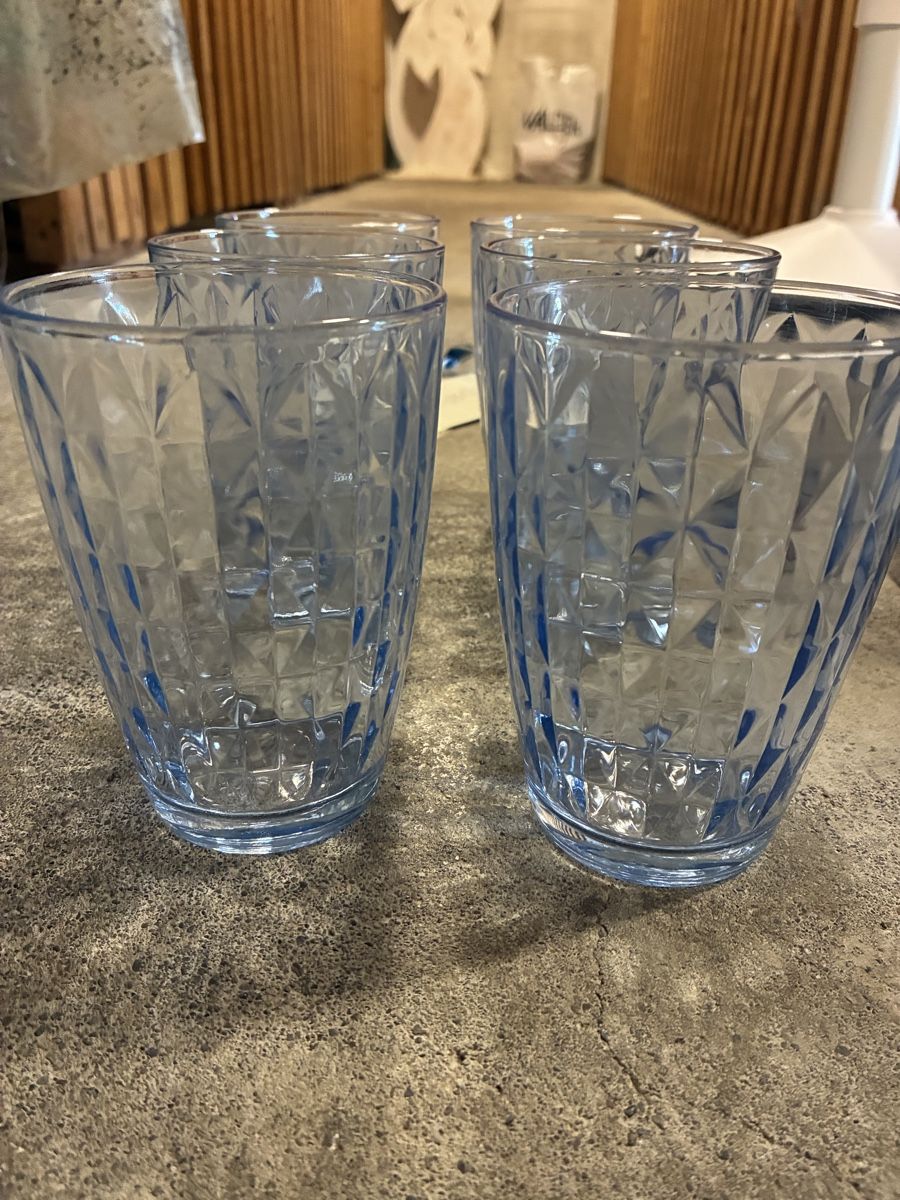 Ikea Bicchieri: 6x Wassergläser Ikea hellblau  – Nuovo (secondo la descrizione) da Cham venduto da sabami