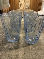 6x Wassergläser Ikea hellblau 