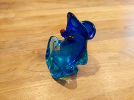 Murano Glasfrosch , Vintage Figur Deko und Vase