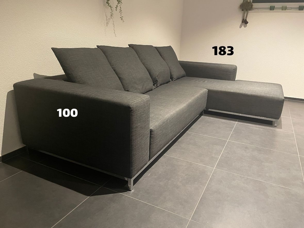 Divani: Graues Eck-Sofa, sehr bequem, Top Zustand! – Usato da Lyssach venduto da Markus62Schneider 2