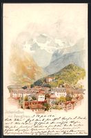 Litho Interlaken, Gesamtansicht mit Jung