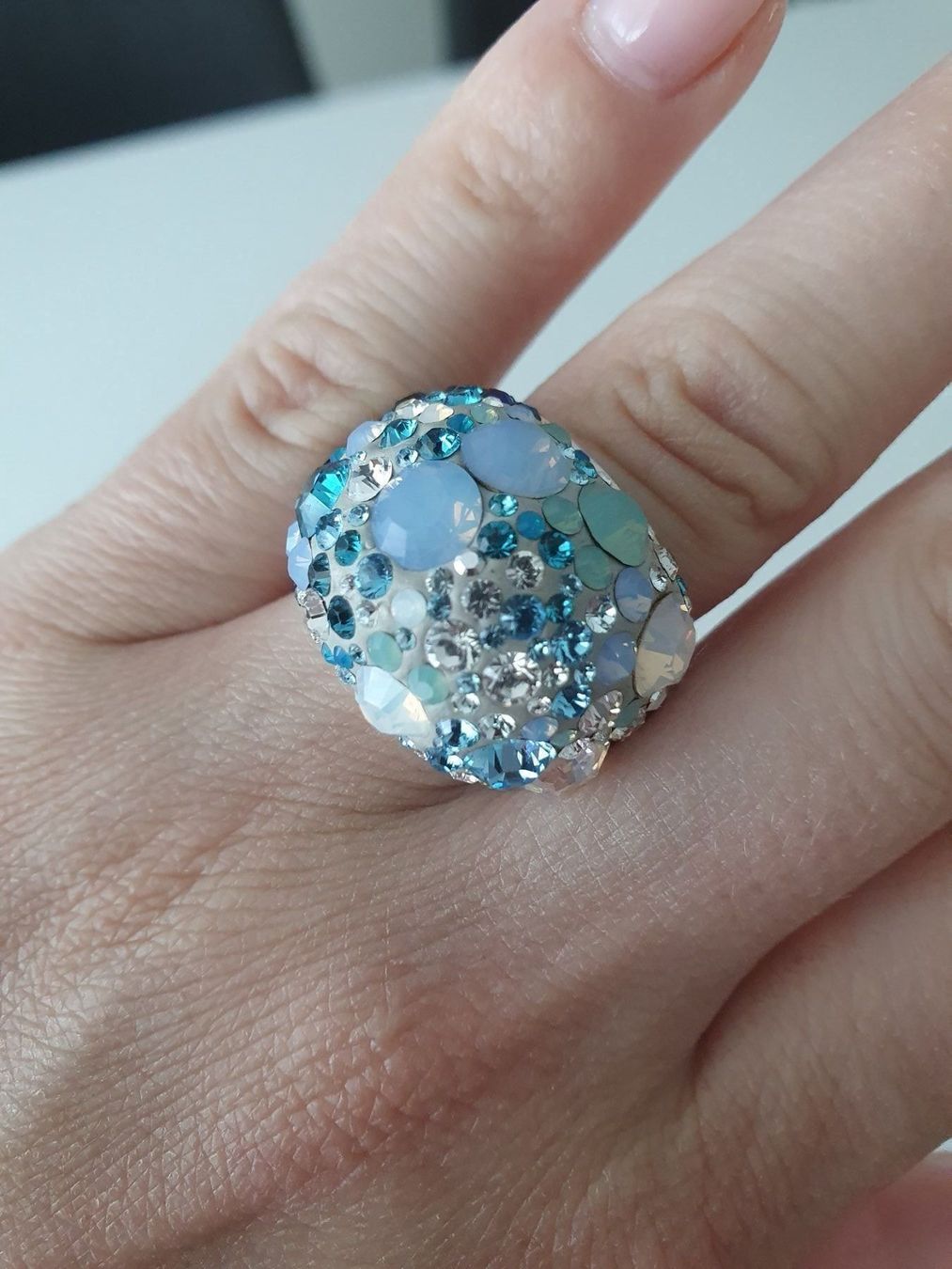 Swarovski Anelli: Swarovski ring chic multi blue – Nuovo (secondo la descrizione) da Steinmaur venduto da DS89 6