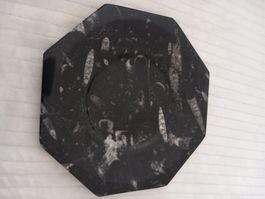 Fossile Octogonal en Marbre Jurassique Noir
