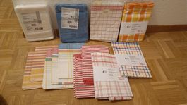 Geschirrtücher-Set, Baumwolle, div. Designs, neu & OVP!