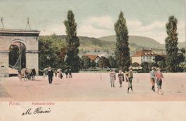 Aarau Kettenbrücke belebt
