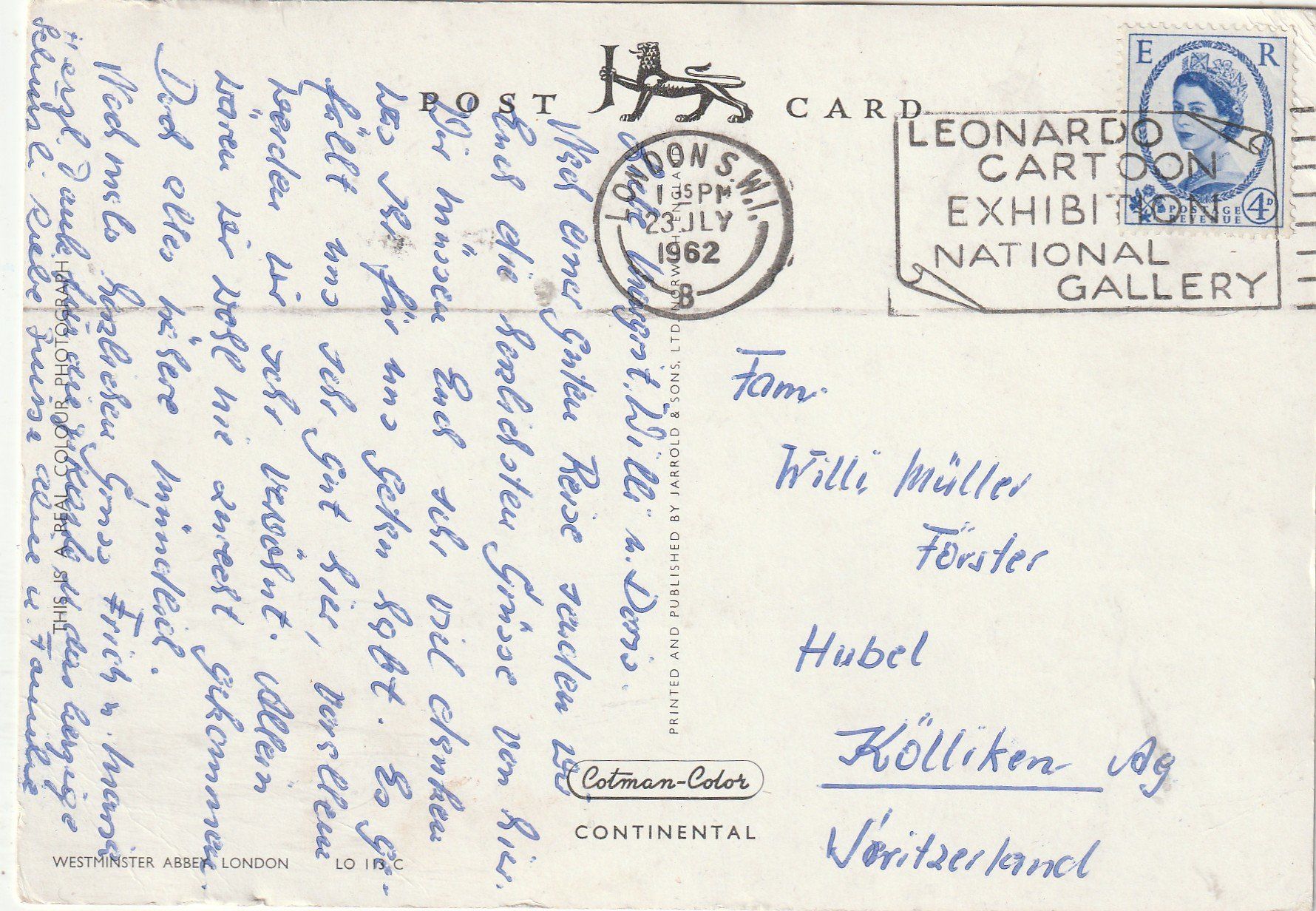Cartoline postali: London – Usato da Lumbrein venduto da made02 1