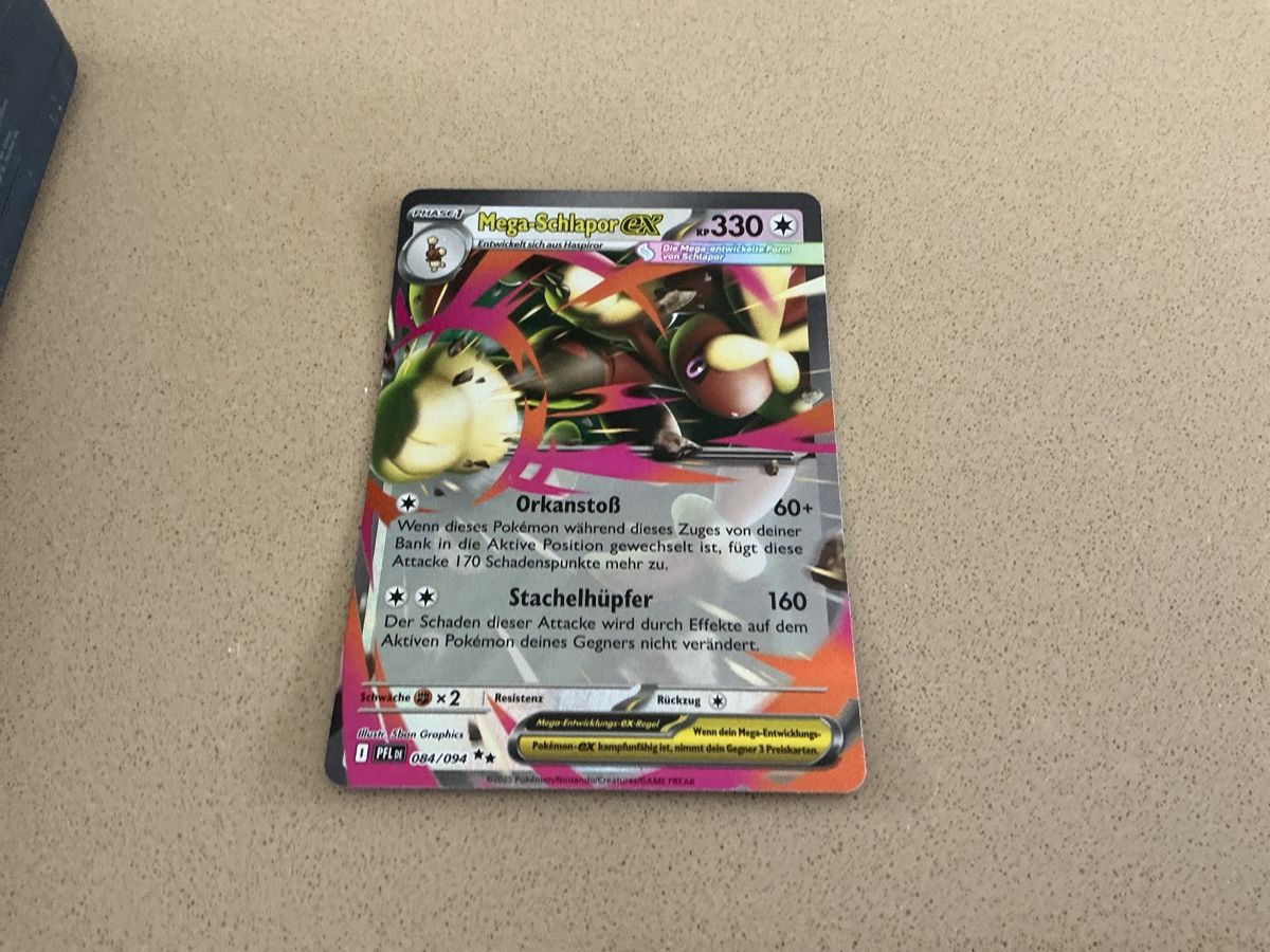 Pokémon Sammelbilder & Trading cards: Mega-Schlapor Ex – Gebraucht aus Villmergen von Bullenberg