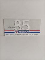 Brochure Catalogue Nissan 1985 gamme (France)