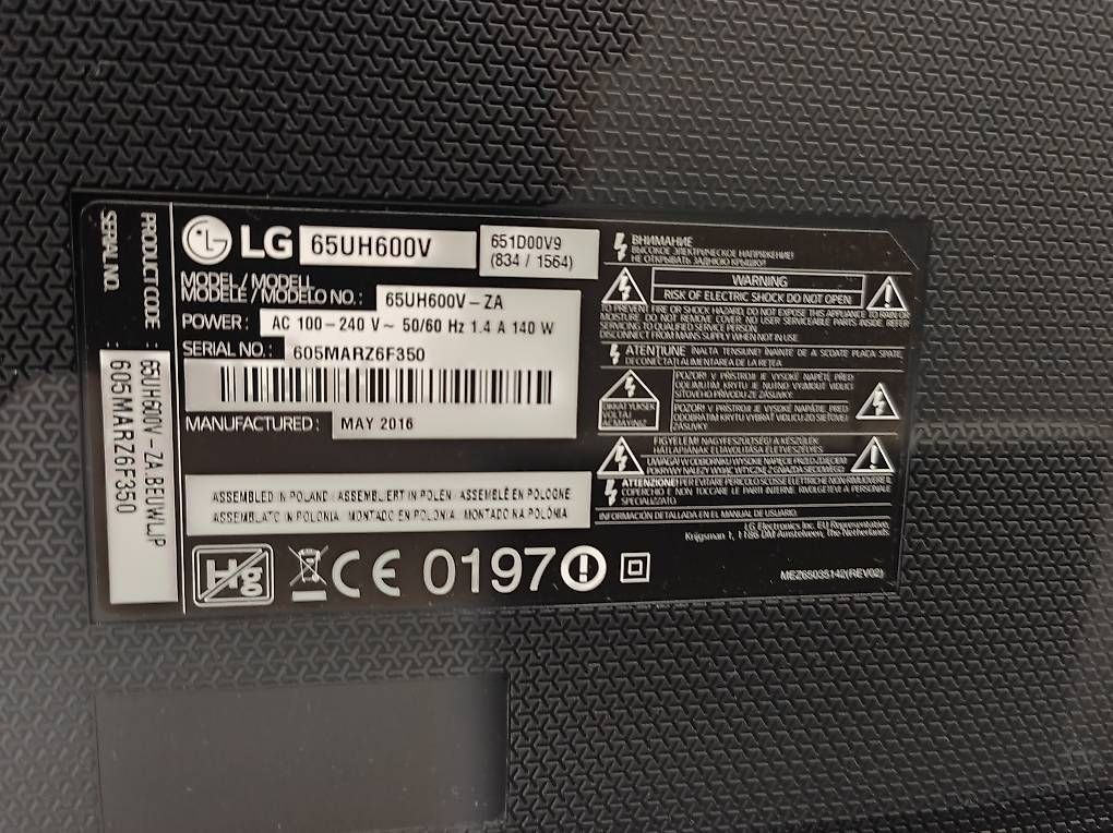 Televisori: LG 65UH600V TV – Usato da Oberdiessbach venduto da Stefan_Schuepbach 1