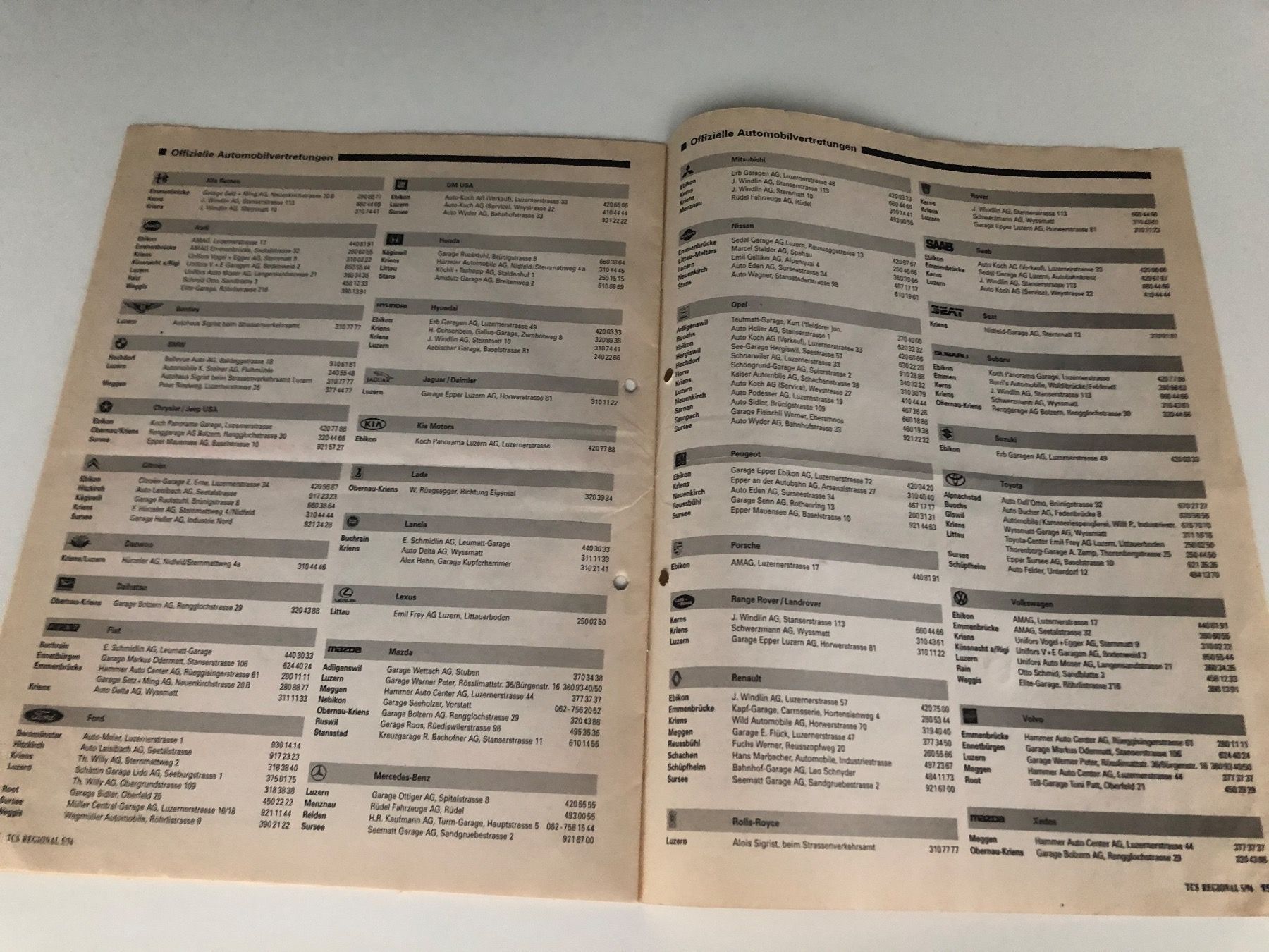 Riviste & Magazine: Seltene alte Zeitschrift. TCS Regional 1996 – Usato da Hergiswil LU venduto da FcMalkov 6