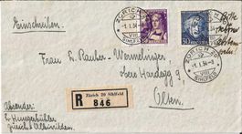 Brief Pro Juventute (Eingeschrieben 1934)