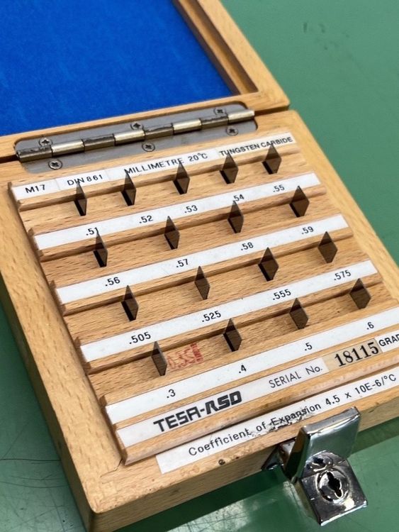 Jeu De 47 Cales étalon En Acier – Classe II, Précision D'étalonnage Pour Métrologie Et Atelier