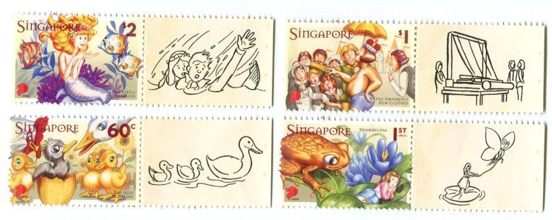 Tous les timbres: Briefmarken "Märchen von Andersen". Singapur – Neuf avec emballage d'origine à Basel par Butsch5