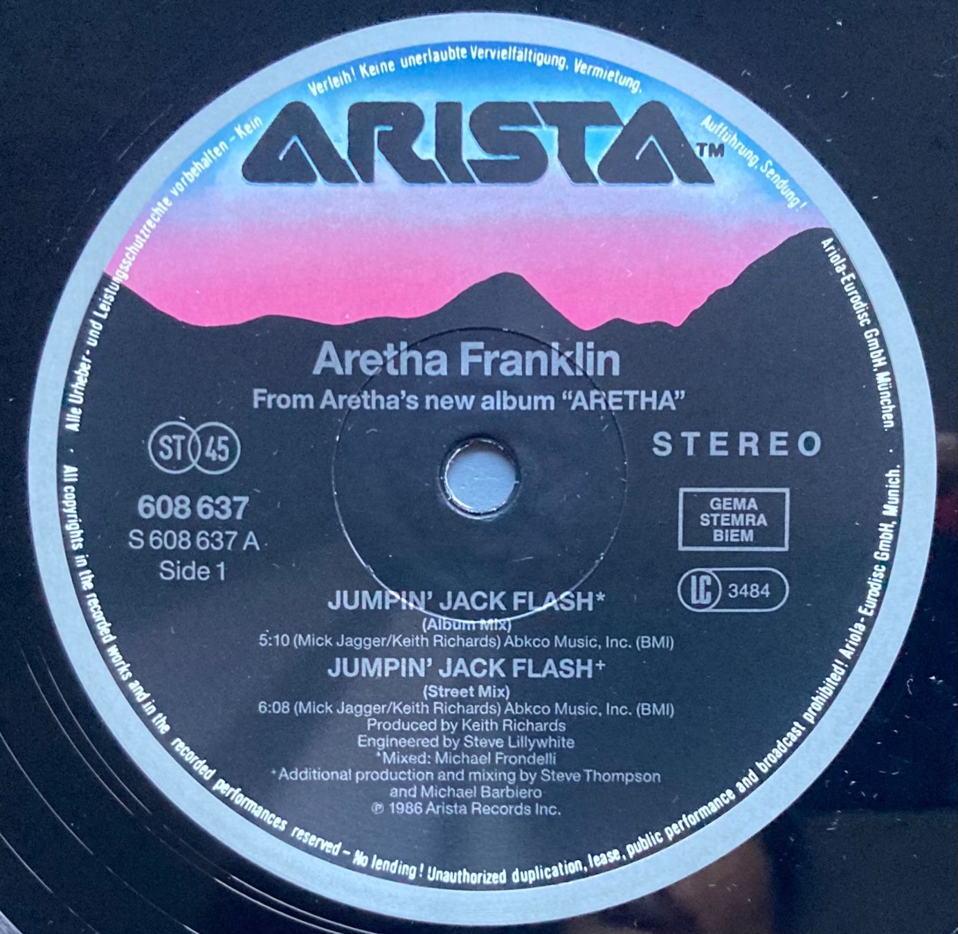 Dischi in vinile: ARETHA FRANKLIN - JUMPIN' JACK FLASH – Usato da Poliez-Pittet venduto da Newtown-Records 2