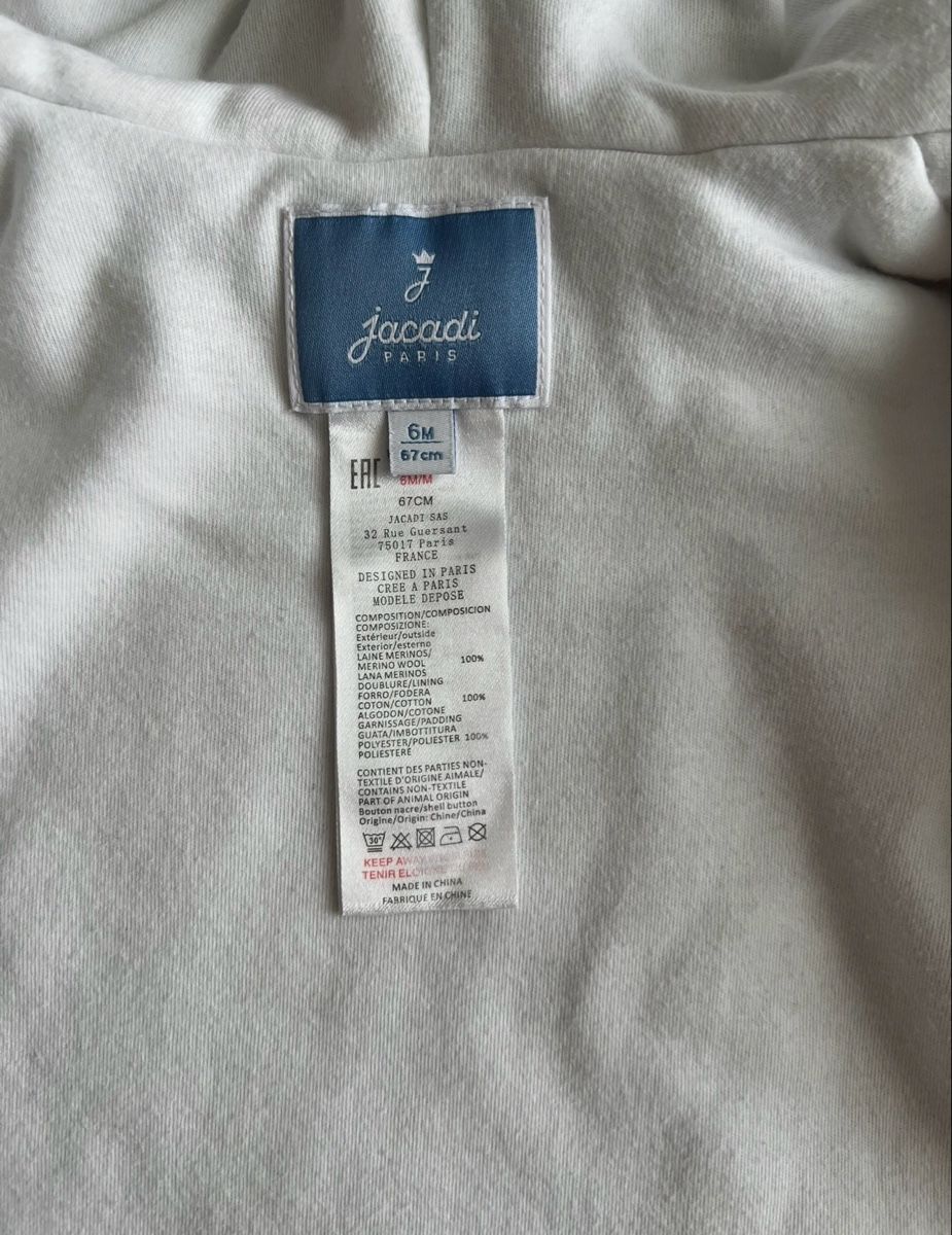 Jacadi Vestes & Manteaux: Jacadi Merino Wool Cardigan 6m – D'occasion à Dielsdorf par kiwimango606 2