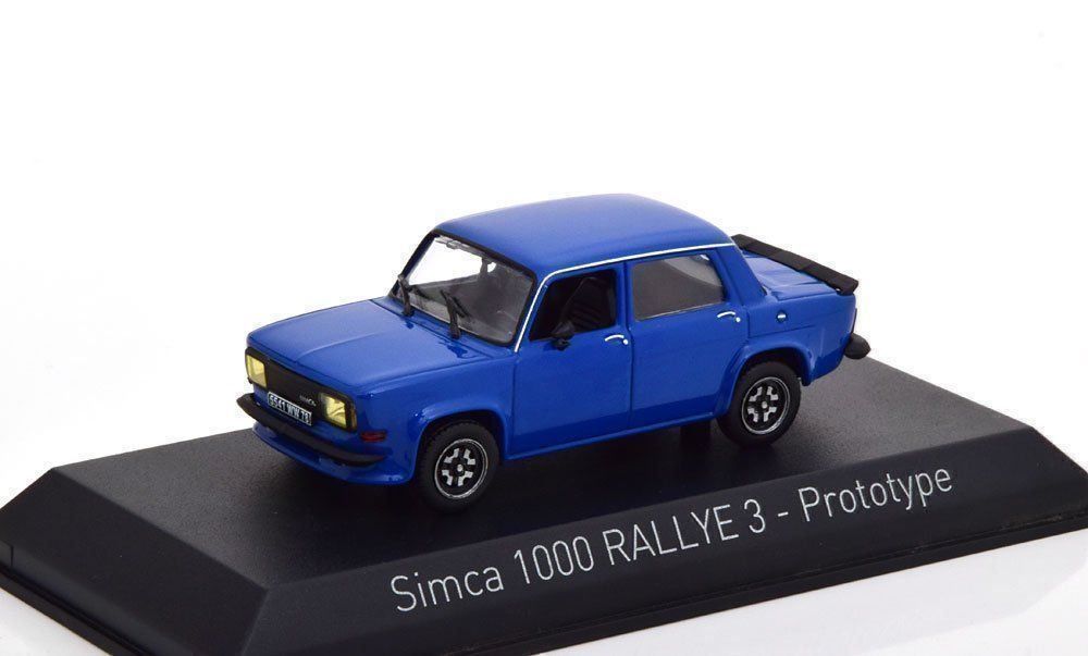 Simca Modellini d'auto: Simca 1000 Rallye 3 Prototype 1978 blau / schwarz     1:43 – Nuovo e nell'imballaggio originale da Gerlafingen venduto da espero88