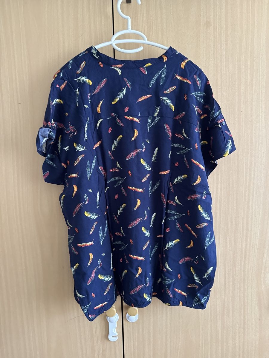 Blusen: John Baner Bluse Viskose Gr. 50 Federmuster – Neu (gemäss Beschreibung) aus Thun von Vans_98 3