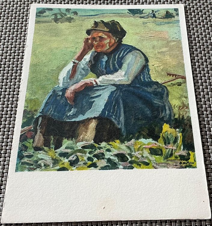 Vintage Ansichtskarte: Lithio “Lötschentalerin - A. Nyfeler (Gebraucht ...