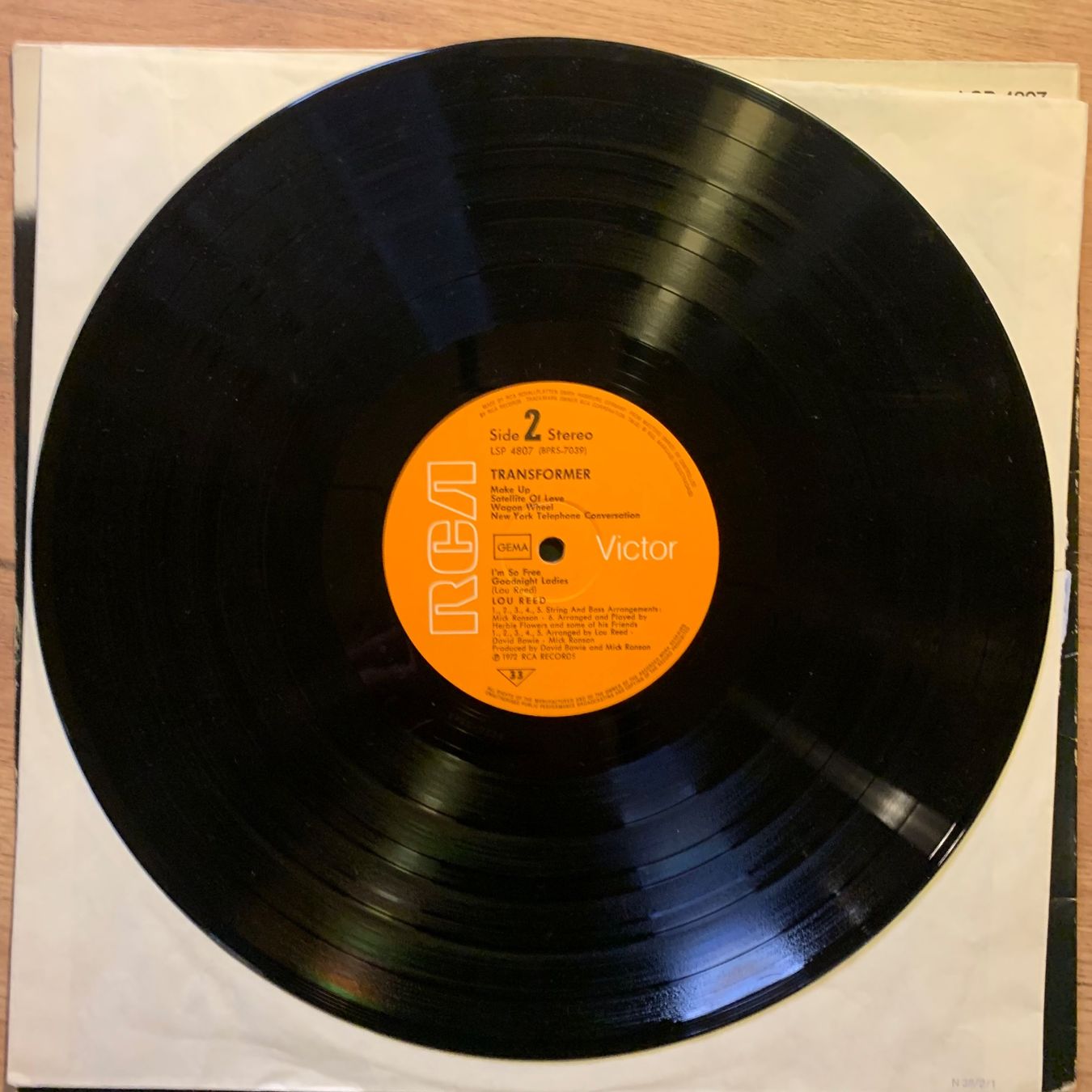 Schallplatten: LOU REED - TRANSFORMER...RE GER...VG+/VG+ – Gebraucht aus Gals von Diskopatshop 2