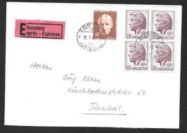 FDC Nr. 275 Viererblock H. Pestalozzi ET Zürich 12.1.1946