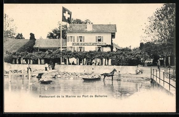 Ansichtskarten: Port de Bellerive, Restaurant de la Mari – Gebraucht aus Berlin von bartko-reher