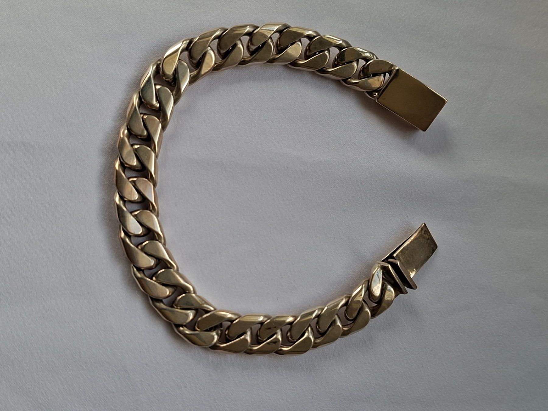Bracciali & Braccialetti: Panzerarmband 925er Silber massiv – Nuovo (secondo la descrizione) da Dällikon venduto da Toyfan