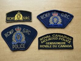 4 Abzeichen Royal Canadian Mounted Police RCMP GRC Set
