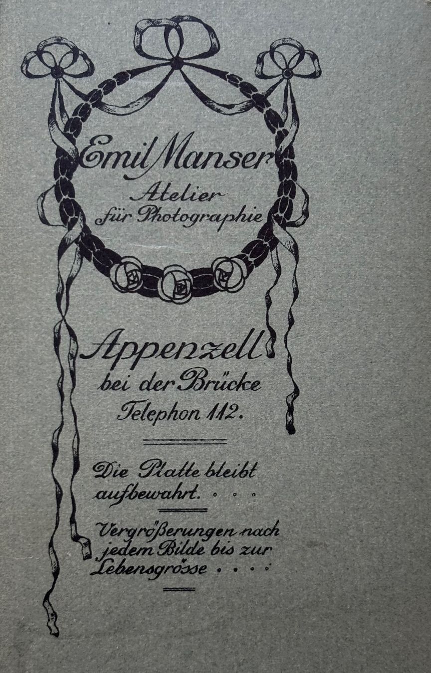 Cartoline postali: CDV Emil Manser, Appenzell, Uniform – Usato da Frauenfeld venduto da Merk52 2