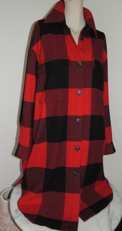 WARMER MANTEL «KARO-DESIGN» VISCOSE H&M NEU XL