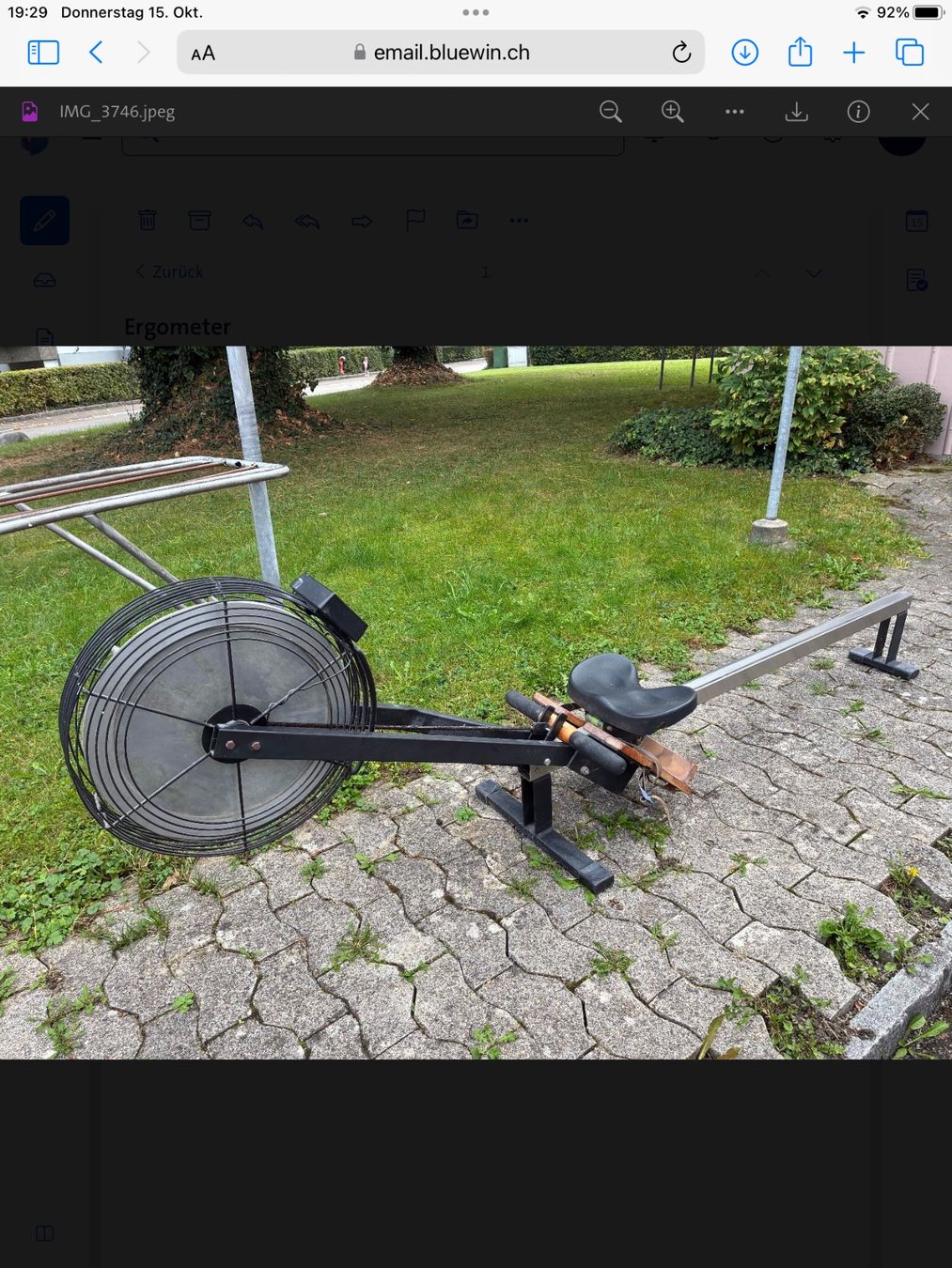 Concept 2 Hometrainer: Ruderergometer JG:1995 – Gebraucht aus Arbon von Divad0
