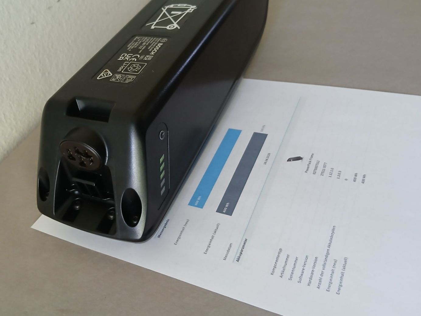 Bosch Batterie: Bosch Powerpack 400 mit 492Wh - inklusive Messbericht – Usato da Winterthur venduto da .-thx-. 4