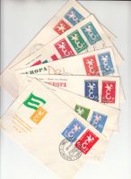 Europa-Marke 1958, 6 FDC