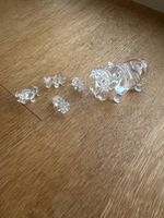 Hippo-Familie aus Glas