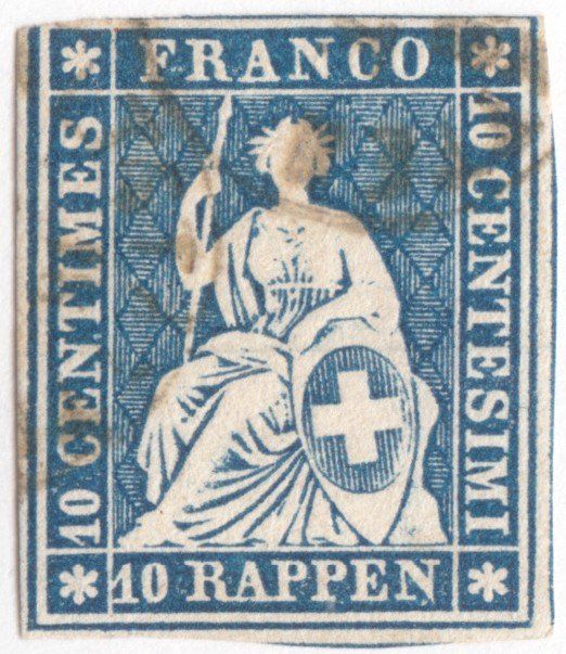 Alle Briefmarken: SBK 23B4 (23G) gestempelt – Gebraucht aus Bürglen TG von StampGraf
