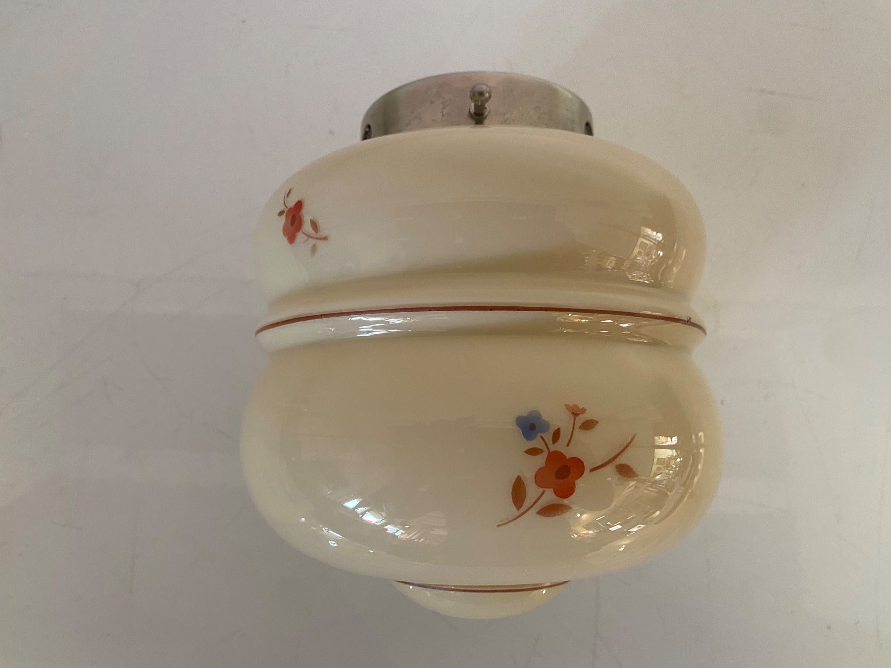 Lampadari & plafoniere: Art Deco Deckenlampe, Vintage, Retro, mit Blumenmuster – Usato da Küssnacht am Rigi venduto da Brockenhaus-Rigi