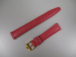 GUCCI Uhrenband Armband 14mm pink Leder Eidechse Dornschlies