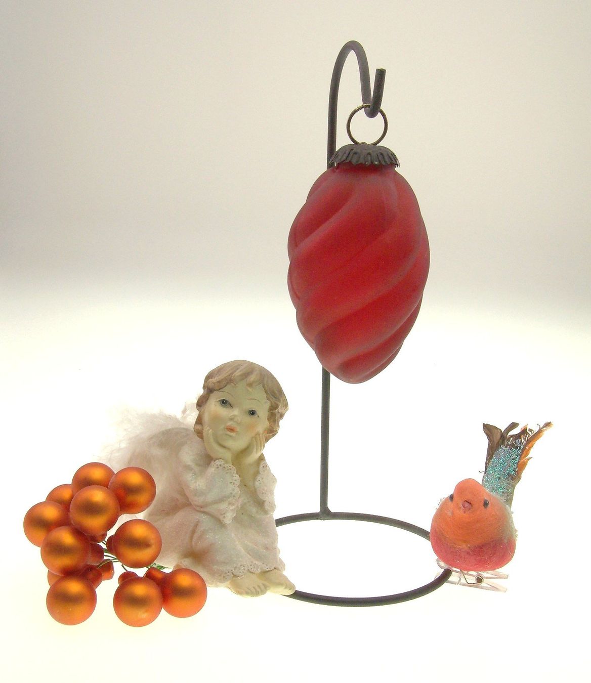 Tutte le decorazioni: Weihnachtskugel Glaszapfen Biedermeier Stil massiv Glas – Usato da Langenthal venduto da Antik_Huesli 3