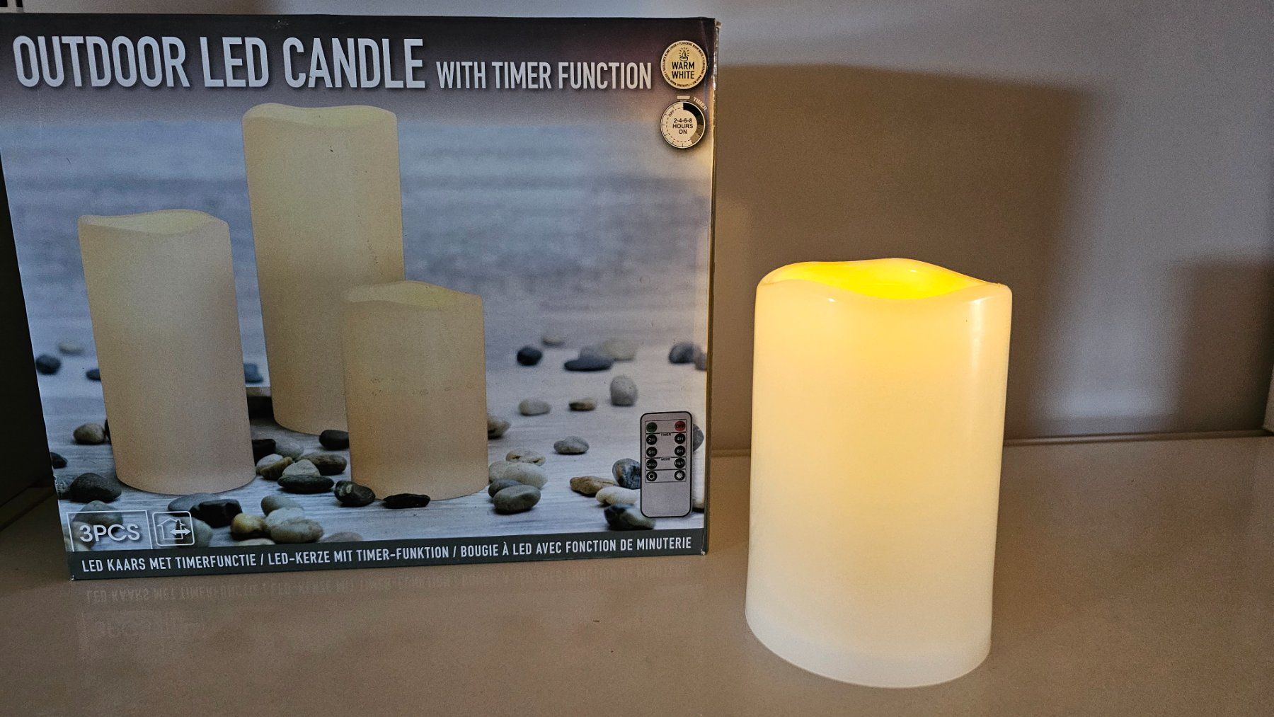 Candele: LED Kerze - 3er Set – Nuovo e nell'imballaggio originale da Koppigen venduto da Bracher_Mail-House