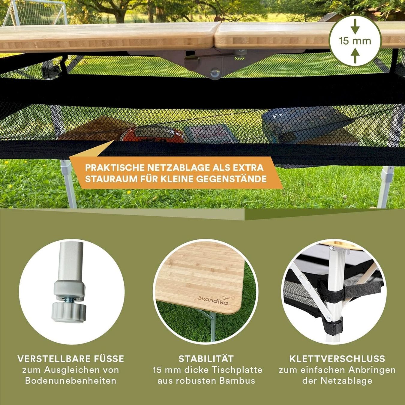 Tavoli da giardino: Skandika Campingtisch Tolja – Nuovo e nell'imballaggio originale da Bottighofen venduto da zaap 3
