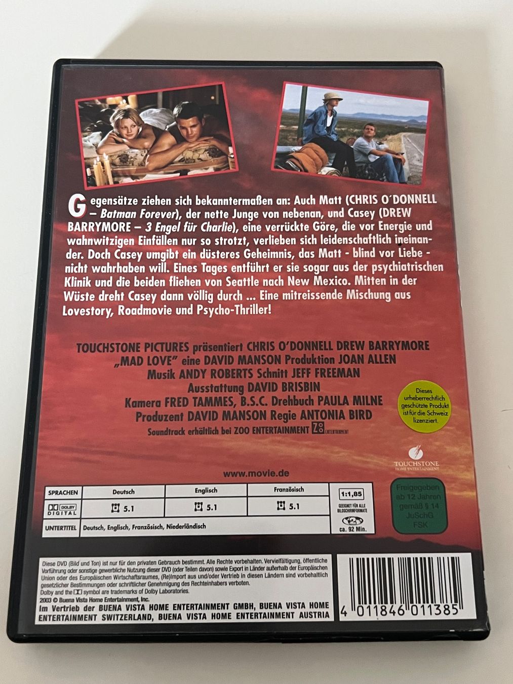 Tutti i DVDs: DVD Mad Love – Usato da Altstätten SG venduto da sheamus 1