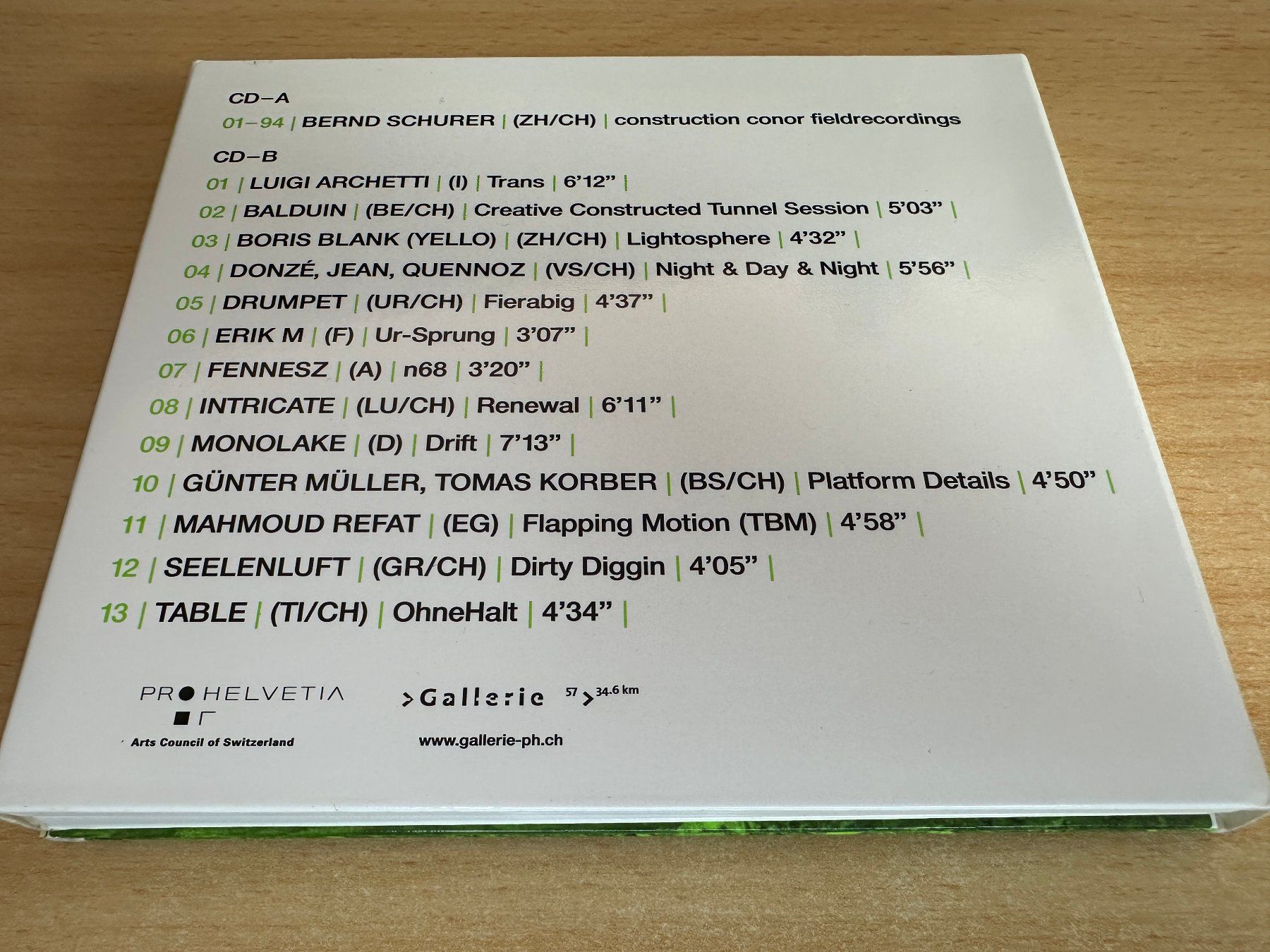 CDs: Bernd Schurer - Various – Construction Sonor - 2 CD – Gebraucht aus Rikon im Tösstal von Alpenmutz 1