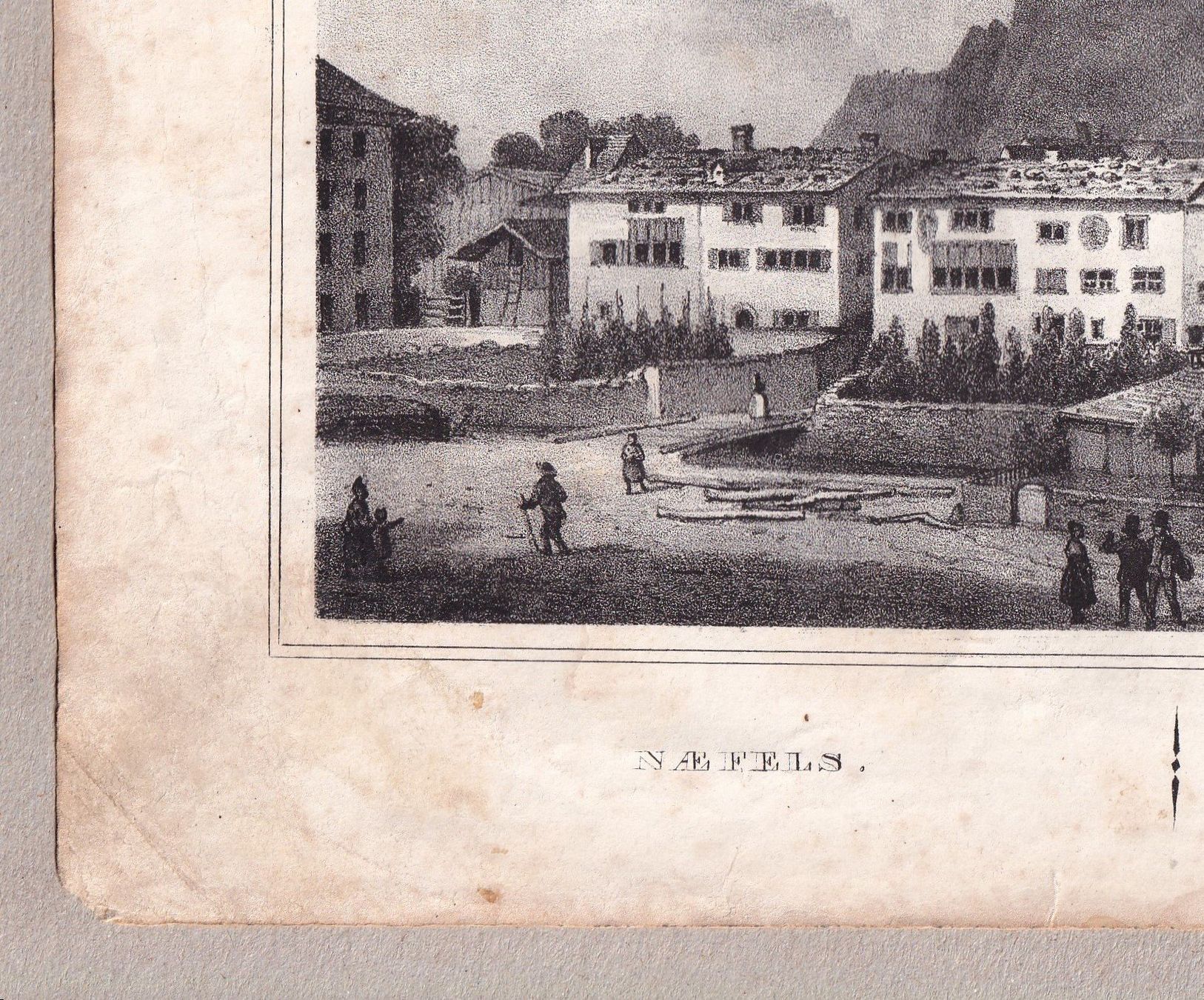 Stiche: NÄFELS, LITHOGRAPHIE VON 1836-1845 – Gebraucht aus Grüningen von Kartensammler 5