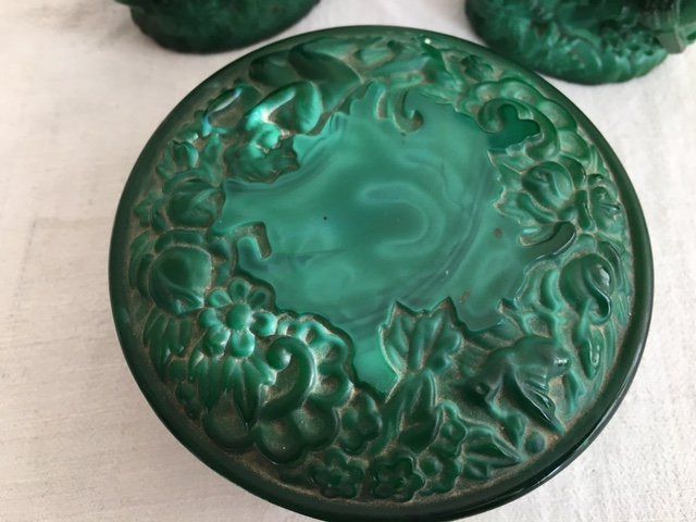 Gläser: Garnitur aus Art Deco Malachitglas – Gebraucht aus Zürich von aannnnaa48 3