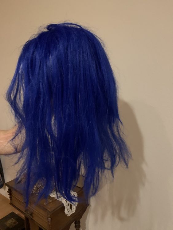 Mädchen Zopf Perücke Haarreif - 70cm Blauer Geflochtener Haarschmuck