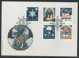 2023, FDC, Weihnachten, Schneekristalle (1973–1977)