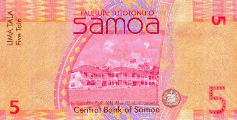 Banknoten: Samoa 5 Tala 2008 P-38a UNC – Neu (gemäss Beschreibung) aus Schliern b. Köniz von pizzitaxi 1