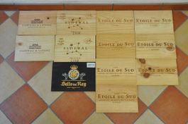 Holz 12x Weinkisten Fronten *Auktion*